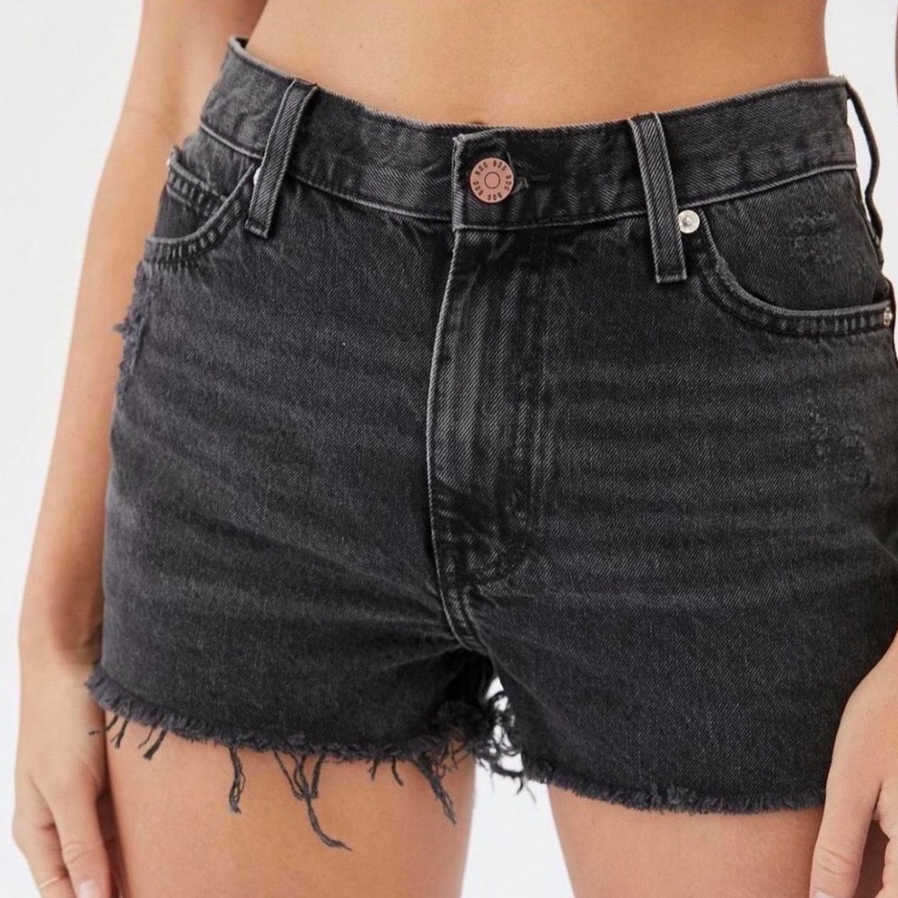 BDG Urban Outfitters Girlfriend High-Rise Black Denim Shorts OB1255294 Size 30